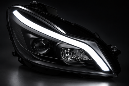 💕ART.10592 FARI ANTERIORI ADATTO PER MERCEDES CLASSE C W204 11-14 NERO💕