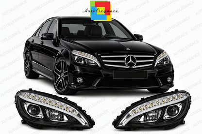💕ART.5792 FARI ANTERIORI ADATTO  PER  MERCEDES CLASSE C  W204 07-10💕