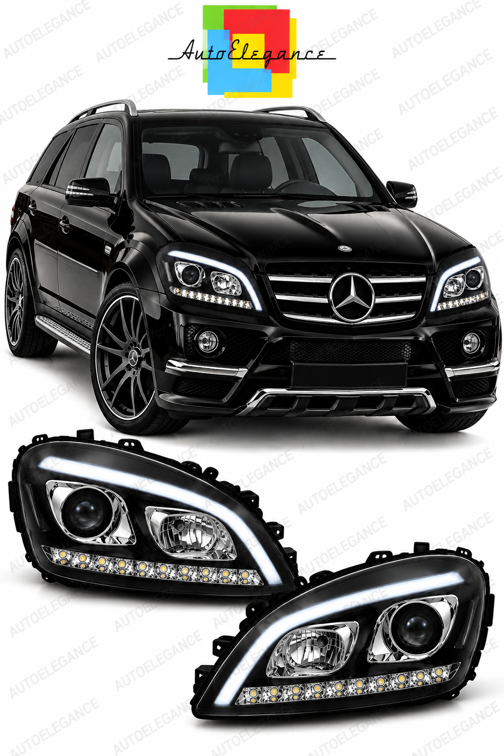 💕ART.10595 FARI ANTERIORI ADATTO  PER MERCEDES W164 ML M-CLASSE  05-07💕