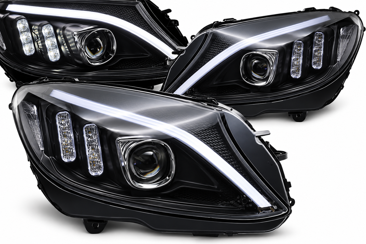💕ART.10596 FARI  ANTERIORI ADATTO  PER MERCEDES CLASSE C W205 14-18C💕