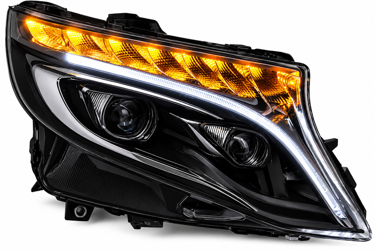 💕ART.4106 FARI ANTERIORI ADATTO PER MERCEDES V-CLASS W447 14-23💕
