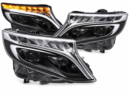 💕ART.4106 FARI ANTERIORI ADATTO PER MERCEDES V-CLASS W447 14-23💕