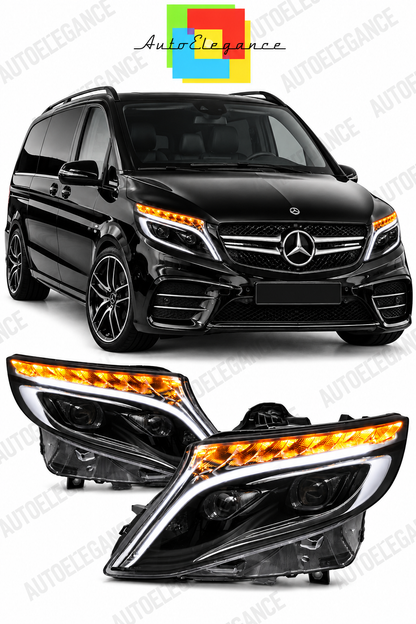 💕ART.4106 FARI ANTERIORI ADATTO PER MERCEDES V-CLASS W447 14-23💕