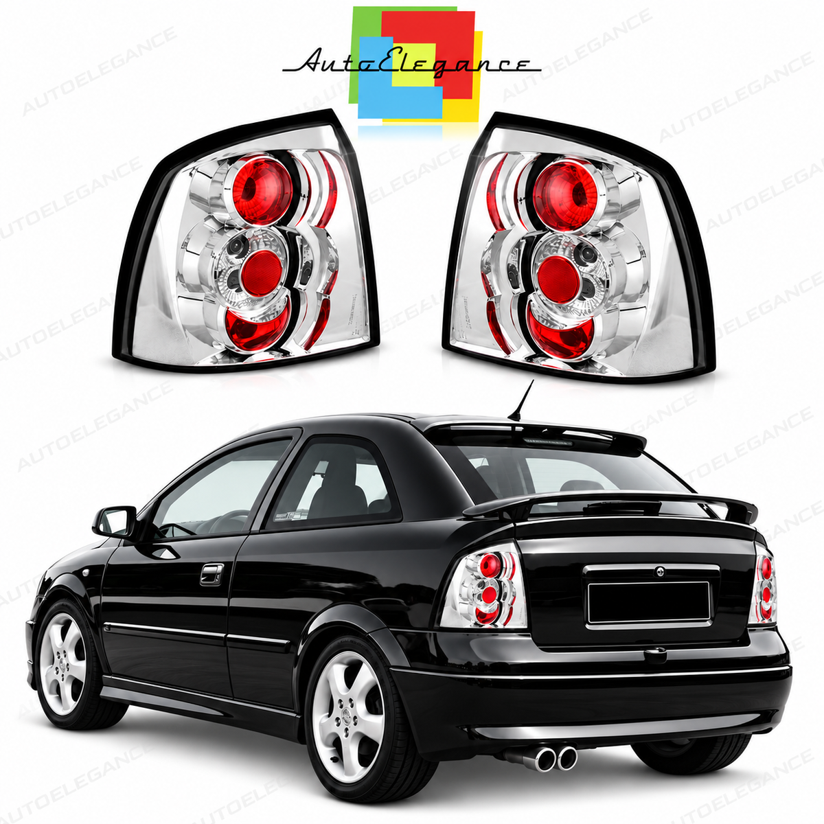 👉Fanali posteriori adatto per OPEL ASTRA G 97-04 3/5P CROMATI👈