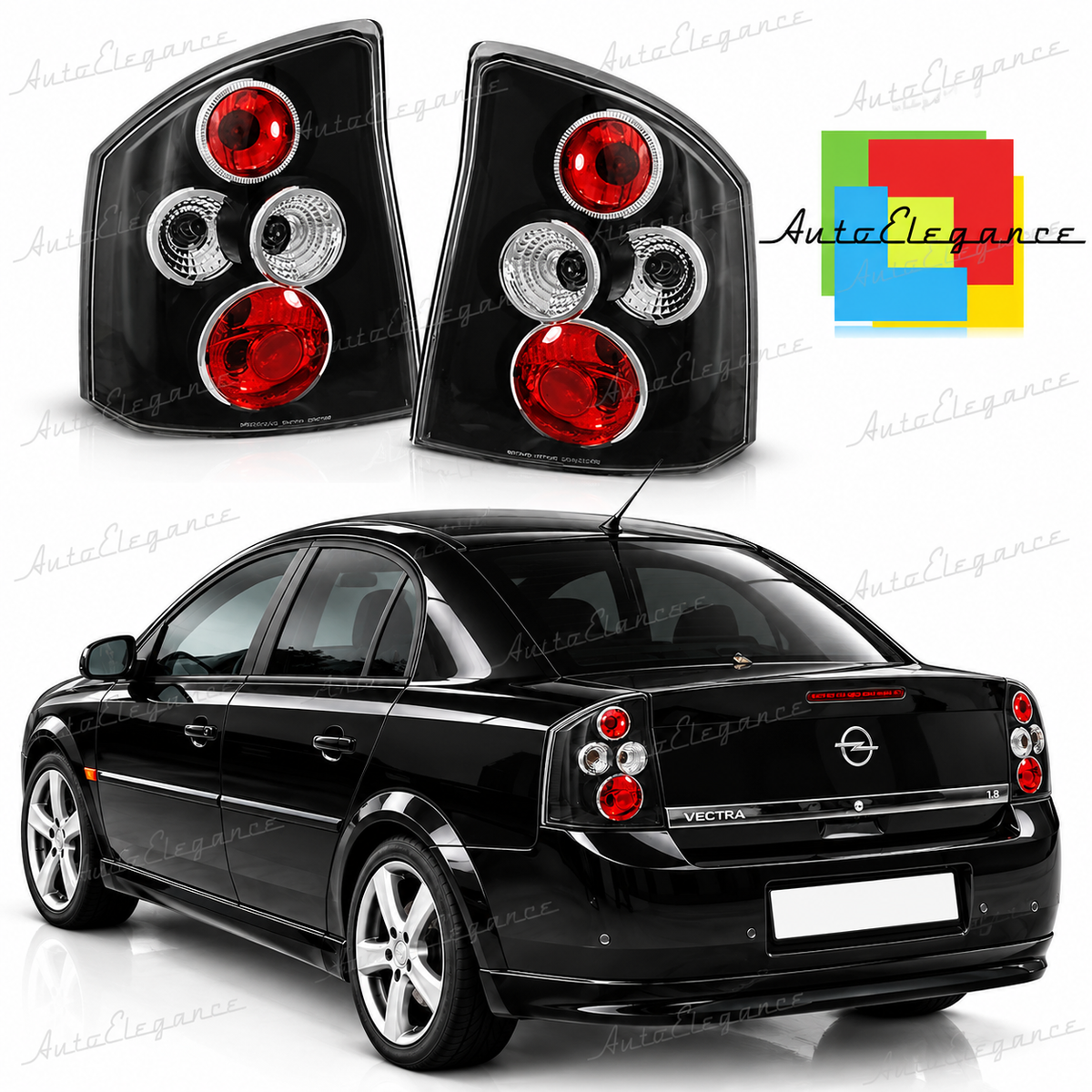 👉Fanali posteriori neri adatto per OPEL VECTRA C 04.02-08 👈