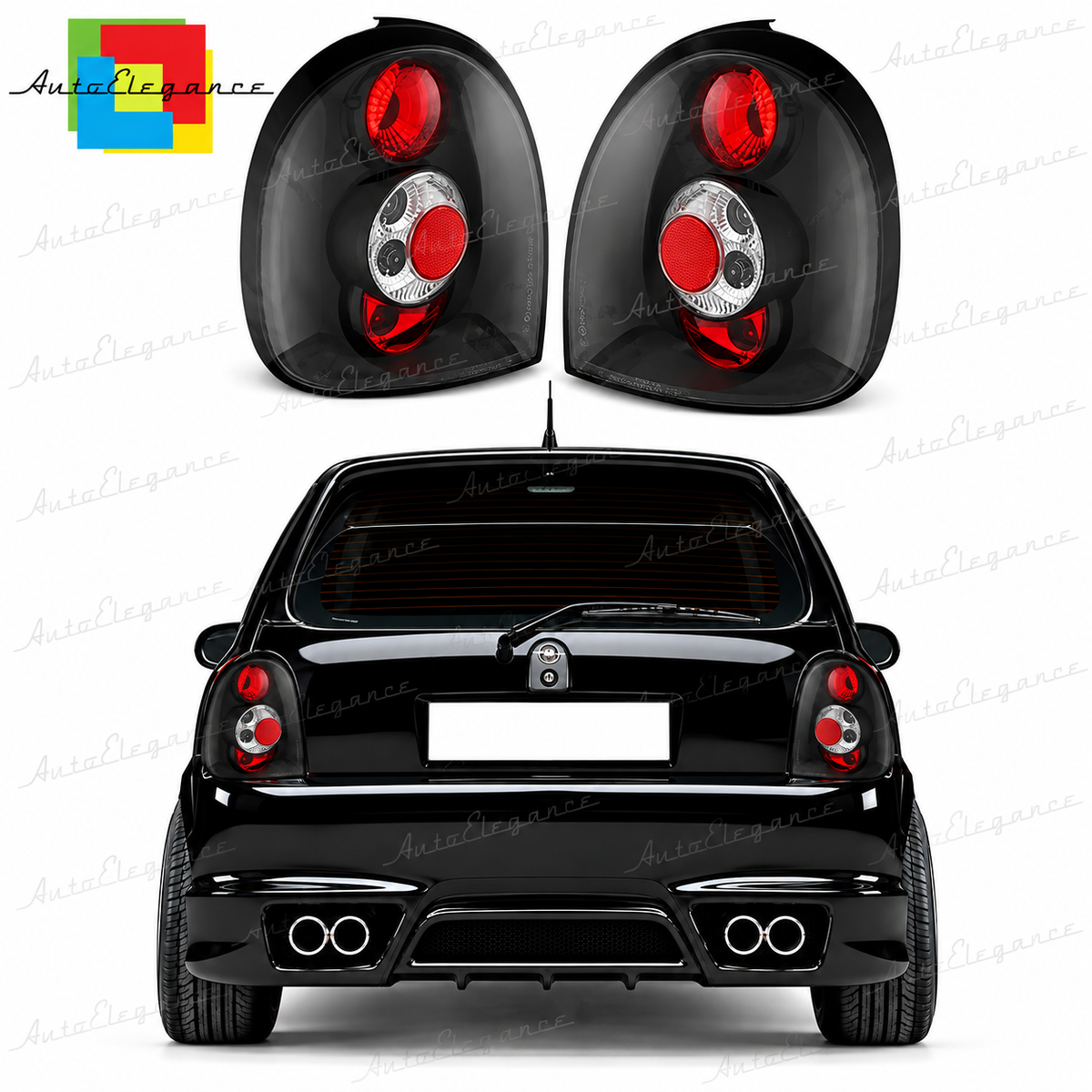 👉Fanali posteriori neri adatto per OPEL CORSA B 02.93-10.00 3P👈