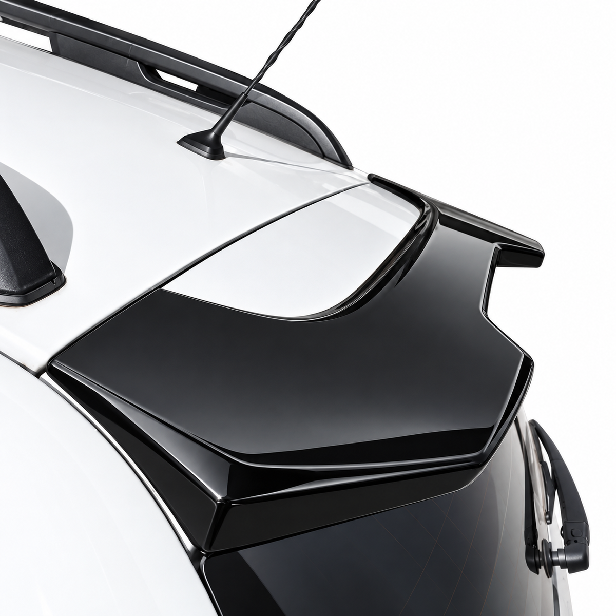 👉SPOILER TETTO ADATTO PER DACIA DUSTER 2 II 18+LOOK SAFARI DESIGN NERO LUCIDO👈