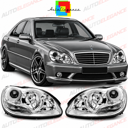 💕ART.10603 FARI ANTERIORI ADATTO PER MERCEDES W220 S-KLASA 09.98-05.05💕