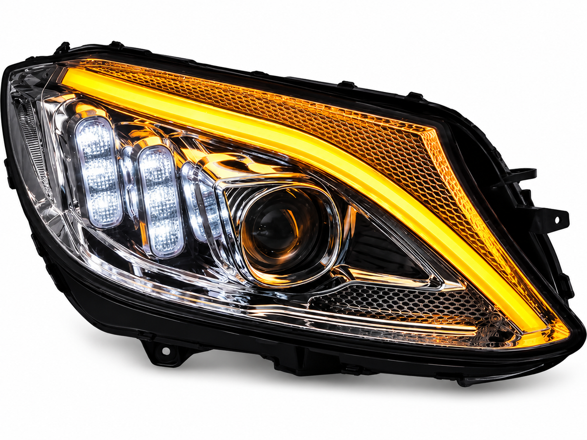 💕ART.10604 FARI ANTERIORI ADATTI  PER MERCEDES CLASSE C W205 14-18💕
