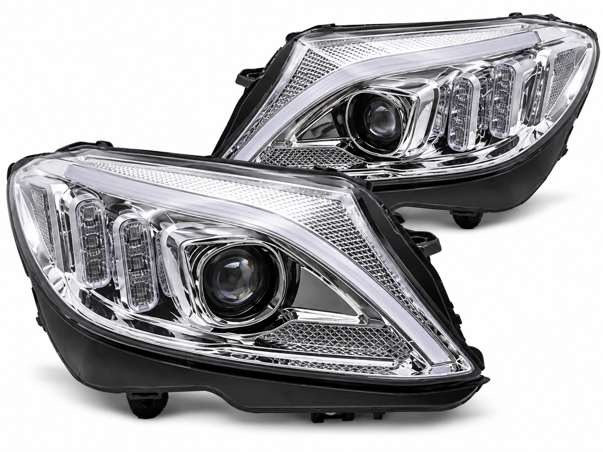 💕ART.10604 FARI ANTERIORI ADATTI  PER MERCEDES CLASSE C W205 14-18💕