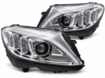💕ART.10604 FARI ANTERIORI ADATTI  PER MERCEDES CLASSE C W205 14-18💕
