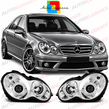 💕ART.10605 FARI ANTERIORI ADATTO PER MERCEDES W203 C-KLASA 07.00-03.04💕