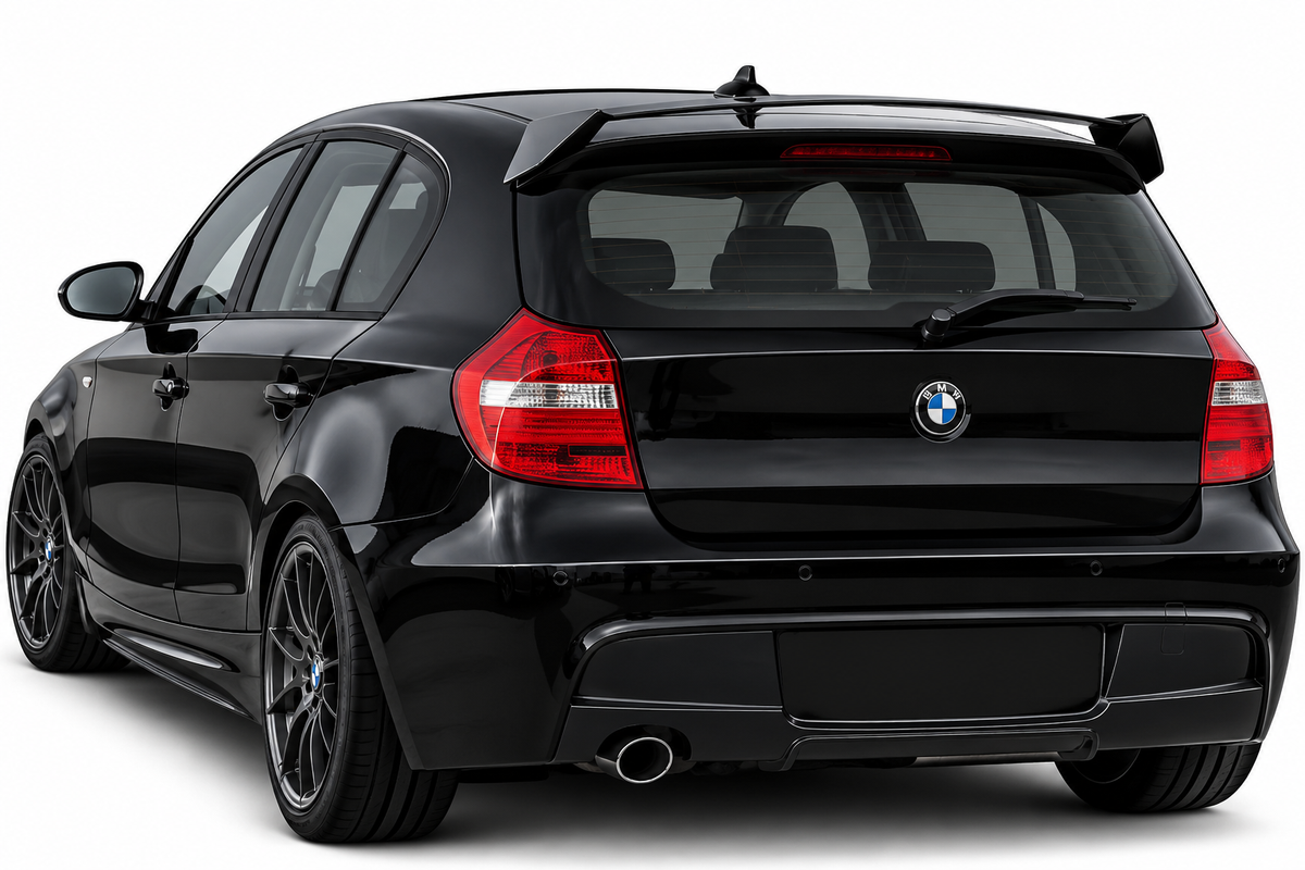 💕ART.0186 SPOILER POSTERIORE ADATTO PER BMW 1 E81 E87 NERO LUCIDO 04-11💕