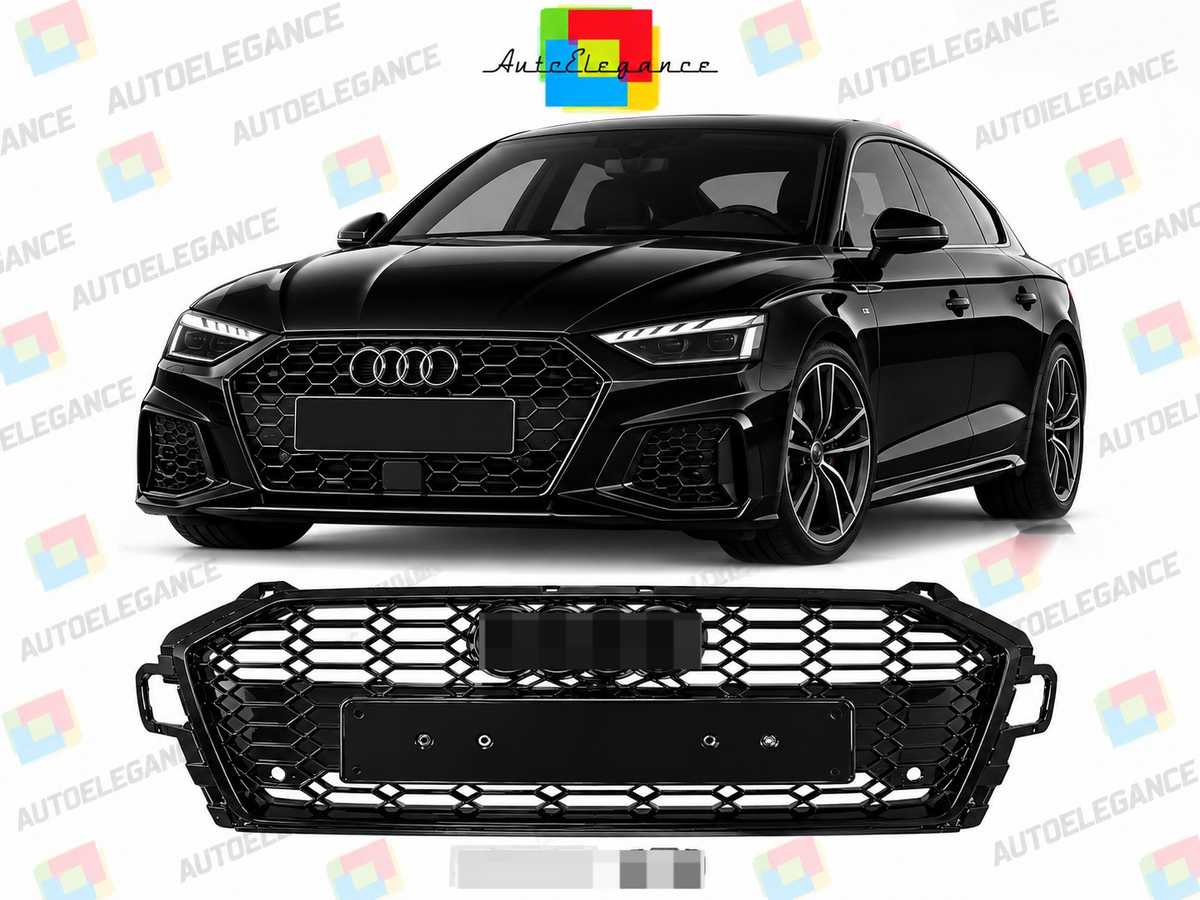 🔥ART.10662 GRIGLIA ADATTO PER AUDI  A5 F5  LOOK RS5 NERO 20 - 24🔥