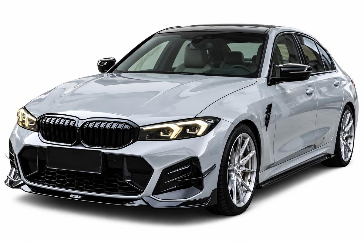 👉Kit Spoiler + Canards Anteriore adatto per BMW Serie 3 G20 LCI M-Sport👈