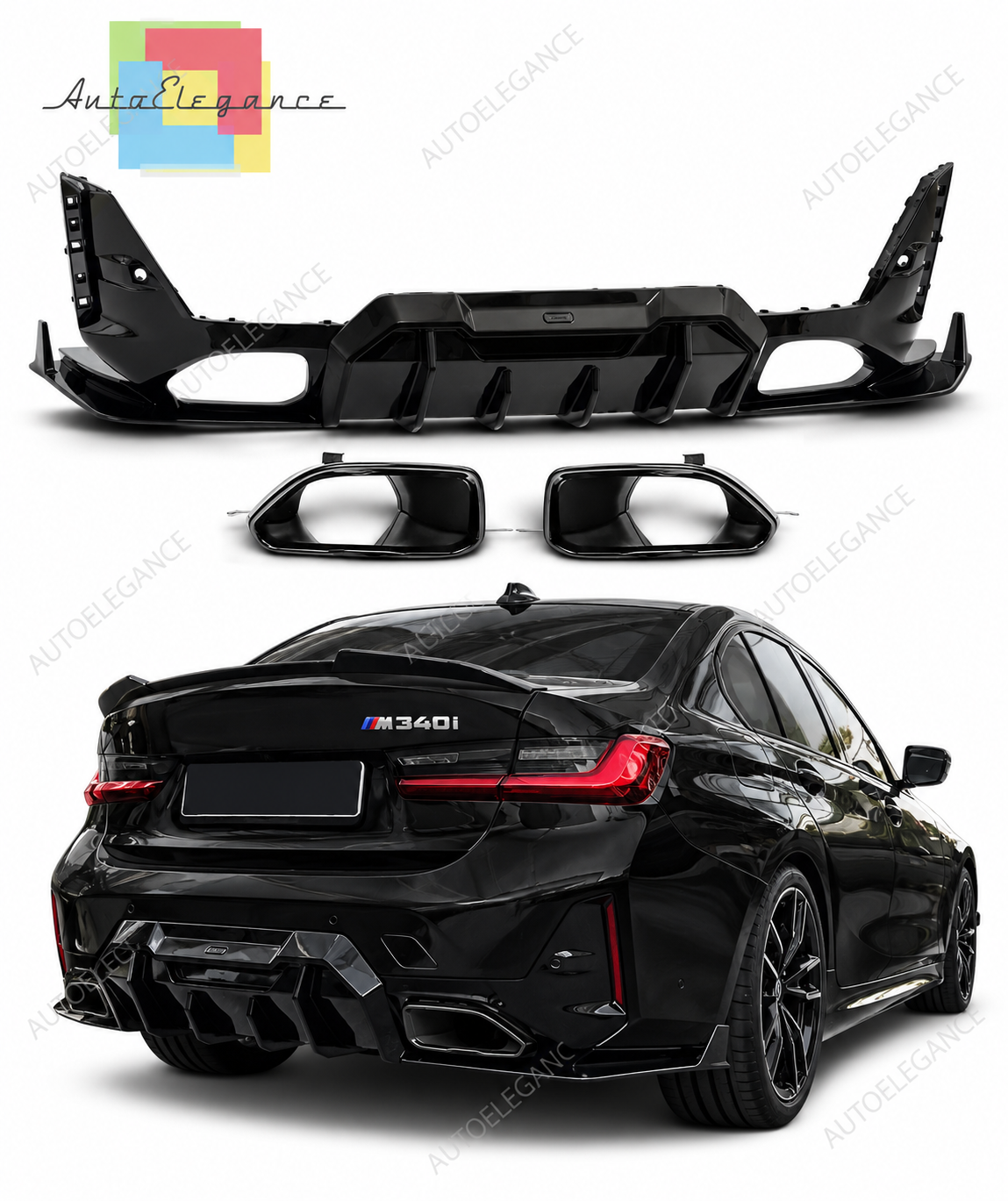 BODYKIT E36 + COUPE REAR LIGHTS WITH WHITE INDICATOR