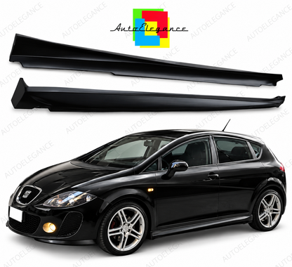 👉0106 Coppia Minigonne Laterali Sportive ABS adatto per Seat Leon 1P 05-12👈