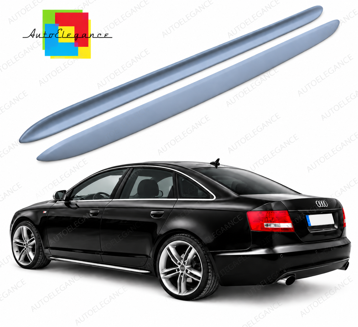 👉2164 Minigonne Laterali Look S-Line adatto per Audi A6 4F Berlina 05-11👈