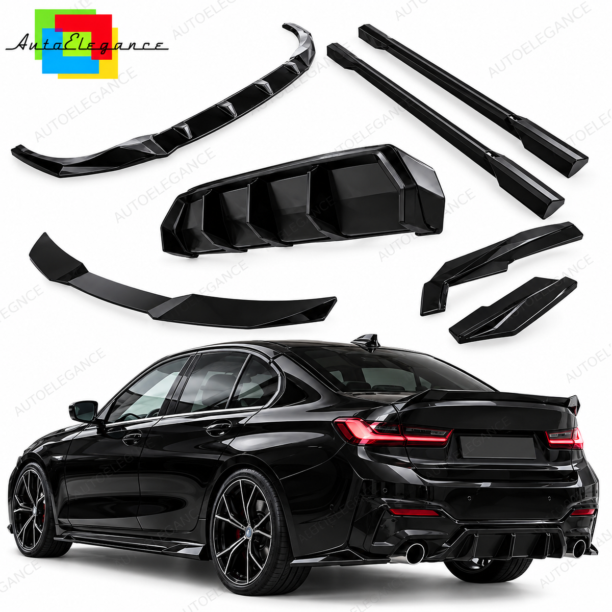 BODYKIT E36 + COUPE REAR LIGHTS WITH WHITE INDICATOR