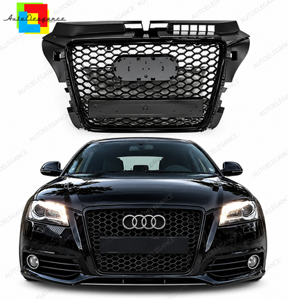 👉Griglia adatto per Audi A3 8P 08-12 calandra look RS3 total black nido d'ape👈