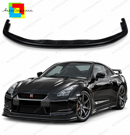 👉SPLITTER PARAURTI ANTERIORE ADATTO PER NISSAN GT-R R35 2007-2010 NERO LUCIDO👈