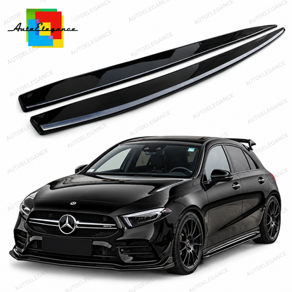 👉ART.0034 Sotto Minigonne Laterali adatto per Mercedes A W177 Nero Lucido👈