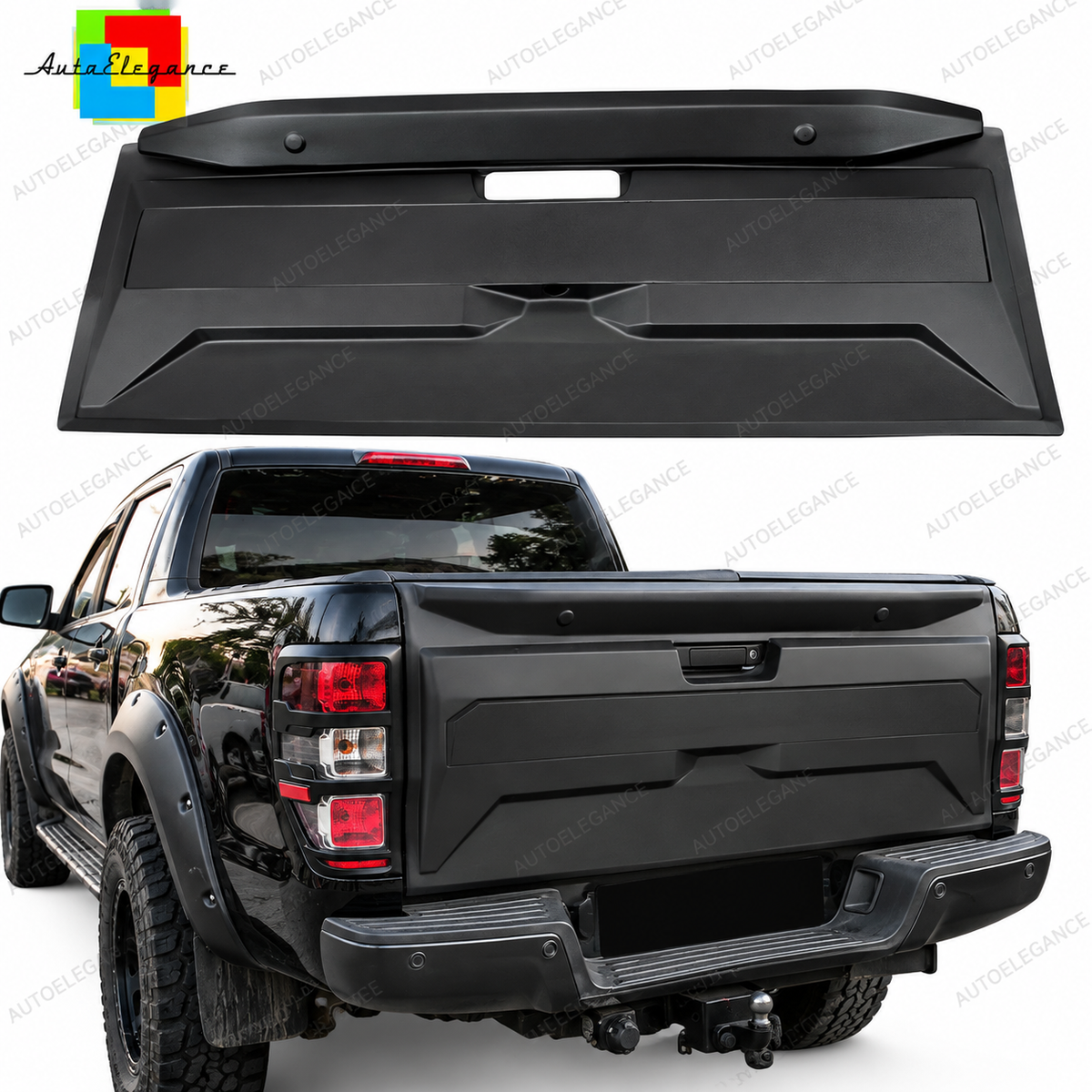 ART.1027 Protezione Portellone adatto per Ford RangerT6-T8 11-22 Grigio Plastica