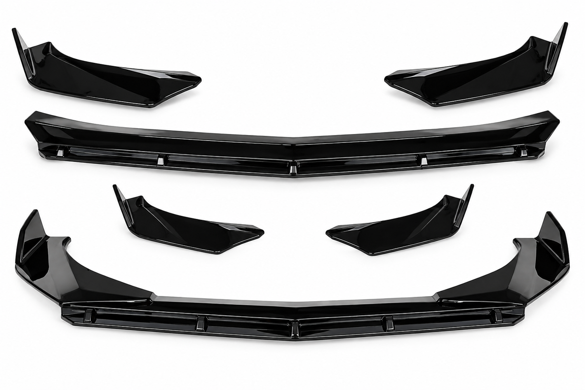 💕0037 Splitter Anteriore Adatto per Alfa Romeo Giulia 15-21 Sport Nero Lucido💕