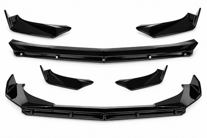💕0037 Splitter Anteriore Adatto per Alfa Romeo Giulia 15-21 Sport Nero Lucido💕