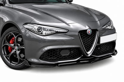 💕0037 Splitter Anteriore Adatto per Alfa Romeo Giulia 15-21 Sport Nero Lucido💕