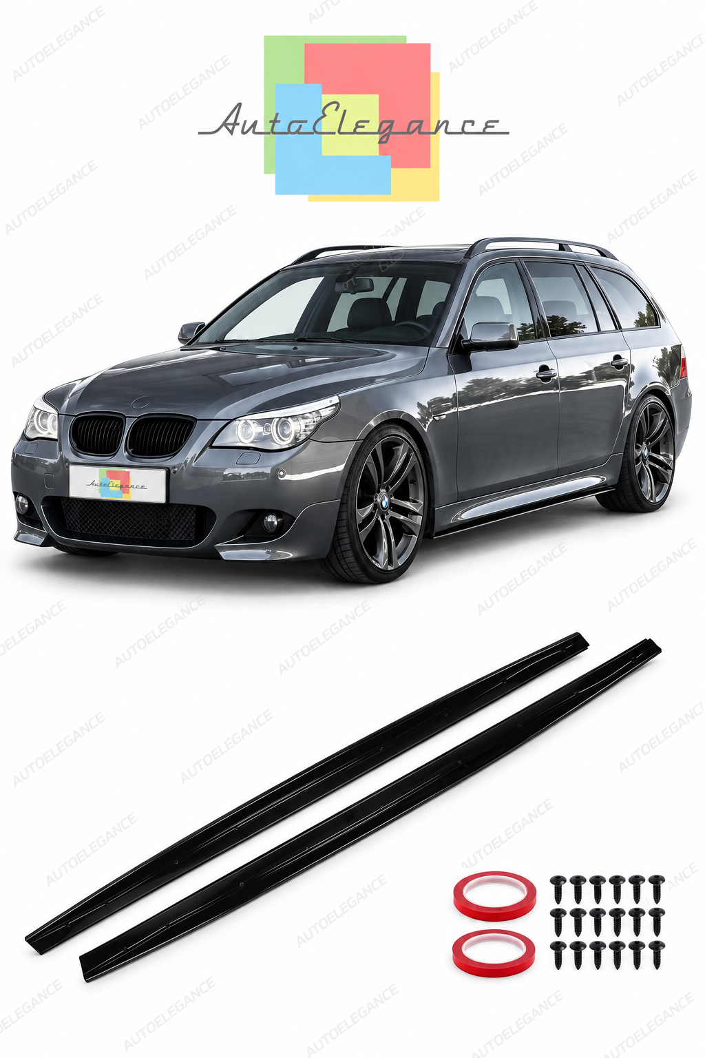 👉Estensioni Minigonne F-Performance Nero Lucido Adatte per BMW E60/E61 03-10👈