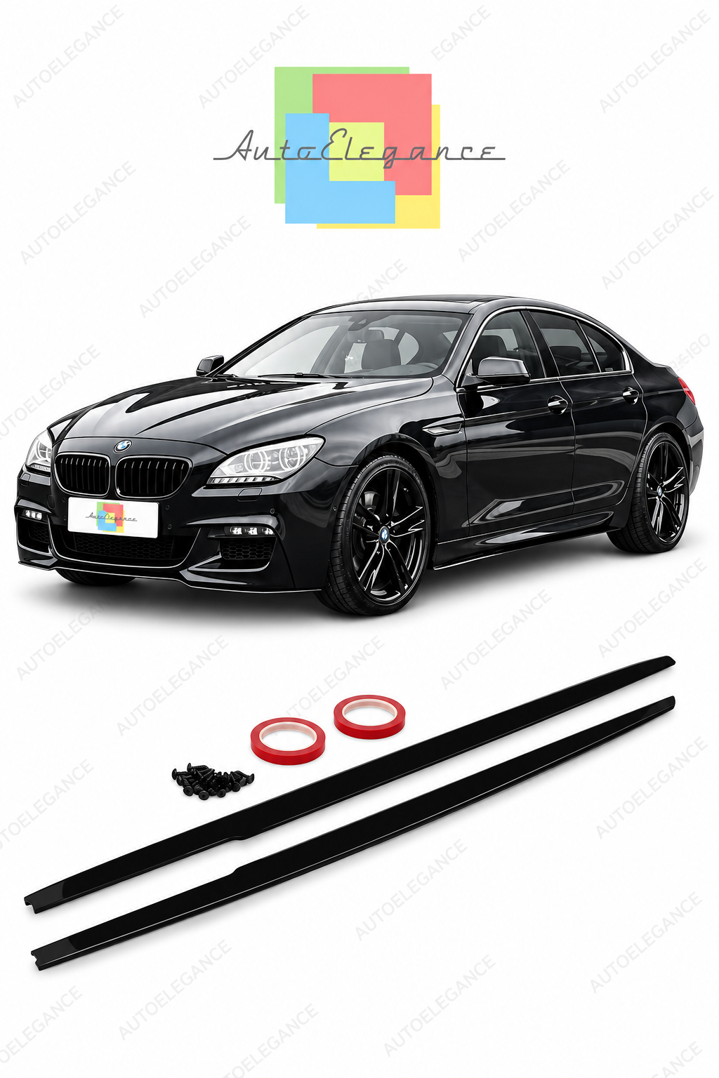 👉Estensioni Minigonne F-Performance Nero Lucido Adatte per BMW F06 Gran Coupé👈