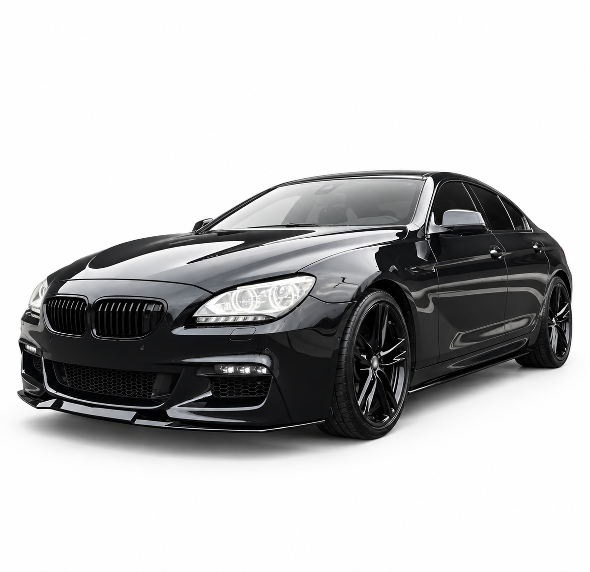 👉Lama Spoiler Anteriore WR Nero Lucido Adatta per BMW F06 F12 F13 M-Pack👈