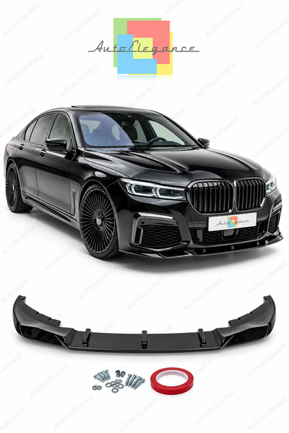 👉Lama Spoiler Anteriore M Performance Nero Lucido adatta per BMW G11 G12 LCI👈