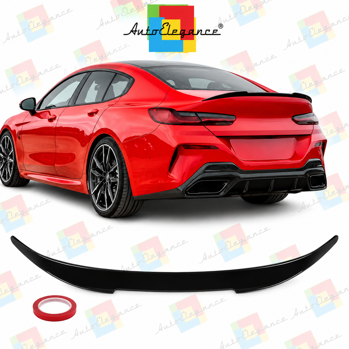 💕ART.10512  SPOILER BMW G16 / F93 Gran Coupe nero lucido💕