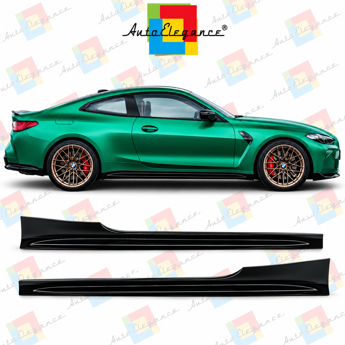 💕MINIGONNE LATERALI BMW G22 G23 20- LOOK M4 CS💕