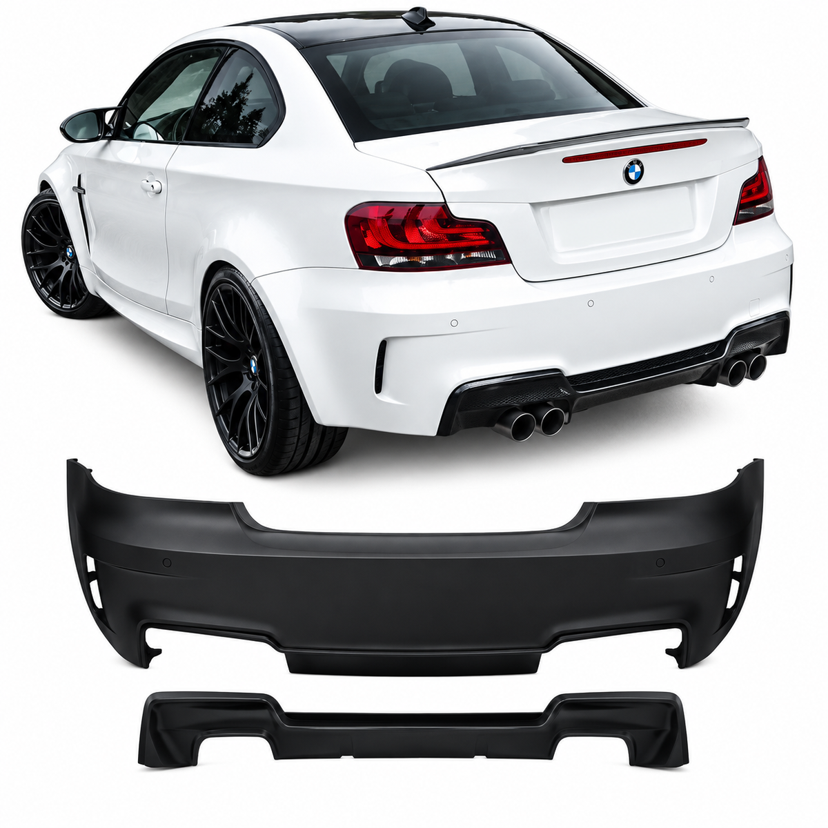 💕BODYKIT ADATTO  PER  BMW 1 E82 E88 04-12 LOOK 1M ABS💕