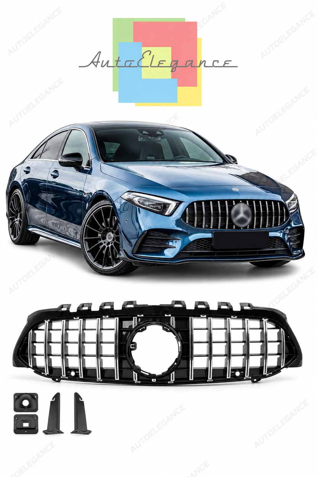 👉GRIGLIA ANTERIORE GT LOOK ADATTO PER MERCEDES W177 V177 A-CLASS 18-22👈