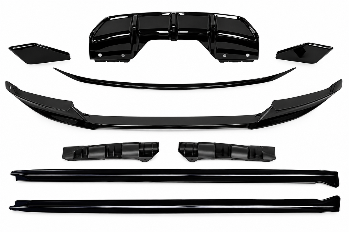 💕BODYKIT ADATTO  PER  BMW X6 F16 LOOK M PERFORMANCE NERO LUCIDO💕