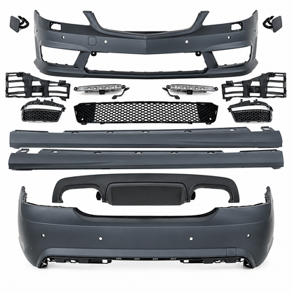 💕BODYKIT ADATTO  PER  MERCEDES CLASSE S W221 05-12 LOOK AMG CON LUCE DIURNA💕