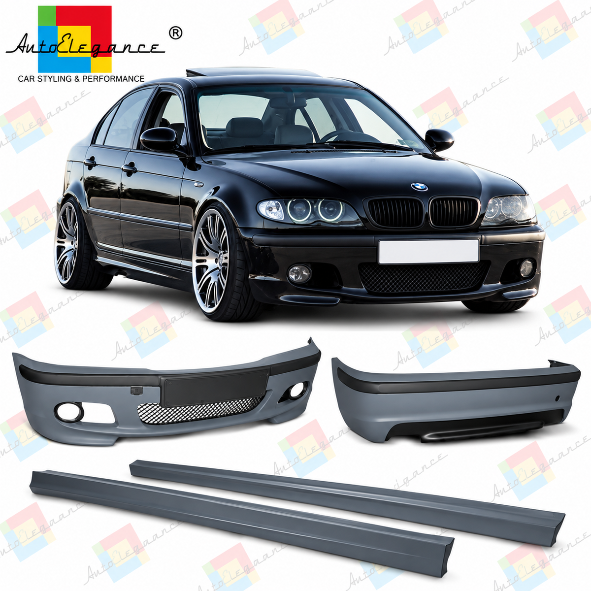 💕BODYKIT ADATTO  PER  BMW 3  E46 BERLINA 98-05 LOOK M💕