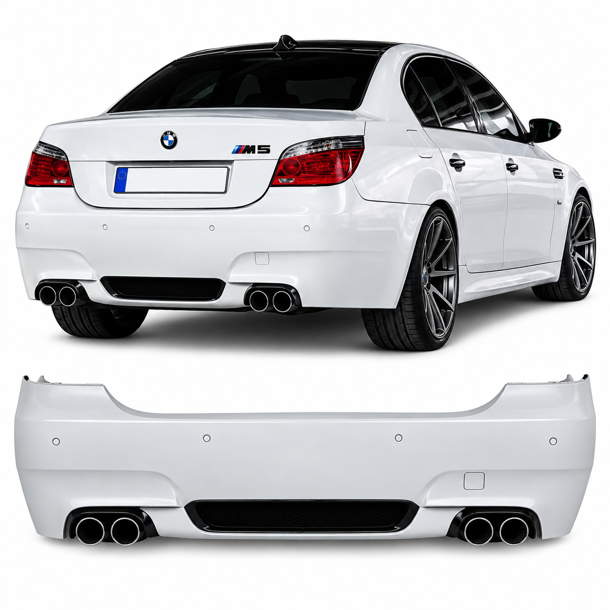 💕BODYKIT ADATTO  PER  BMW E60 03-07 LOOK M5 PDC SRA + FENDINEBBIA💕