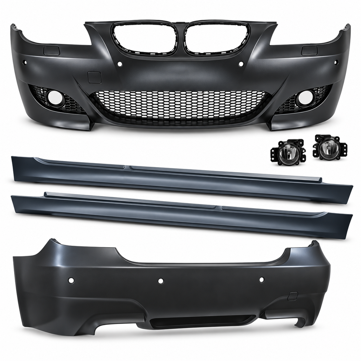 💕BODYKIT ADATTO  PER  BMW E60 03-07 LOOK M5 PDC SRA + FENDINEBBIA💕