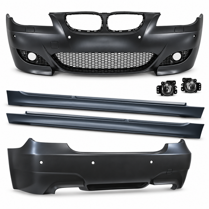 💕BODYKIT ADATTO  PER  BMW E60 03-07 LOOK M5 PDC SRA + FENDINEBBIA💕