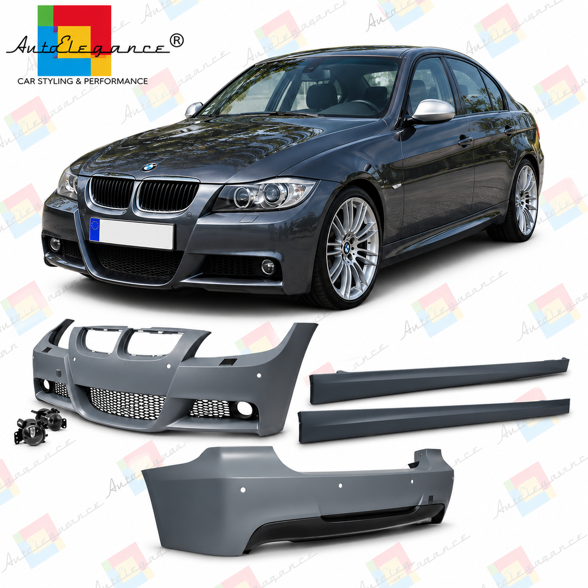 💕BODYKIT ADATTO  PER  BMW 3  E90 05-08 LOOK M PDC SRA💕