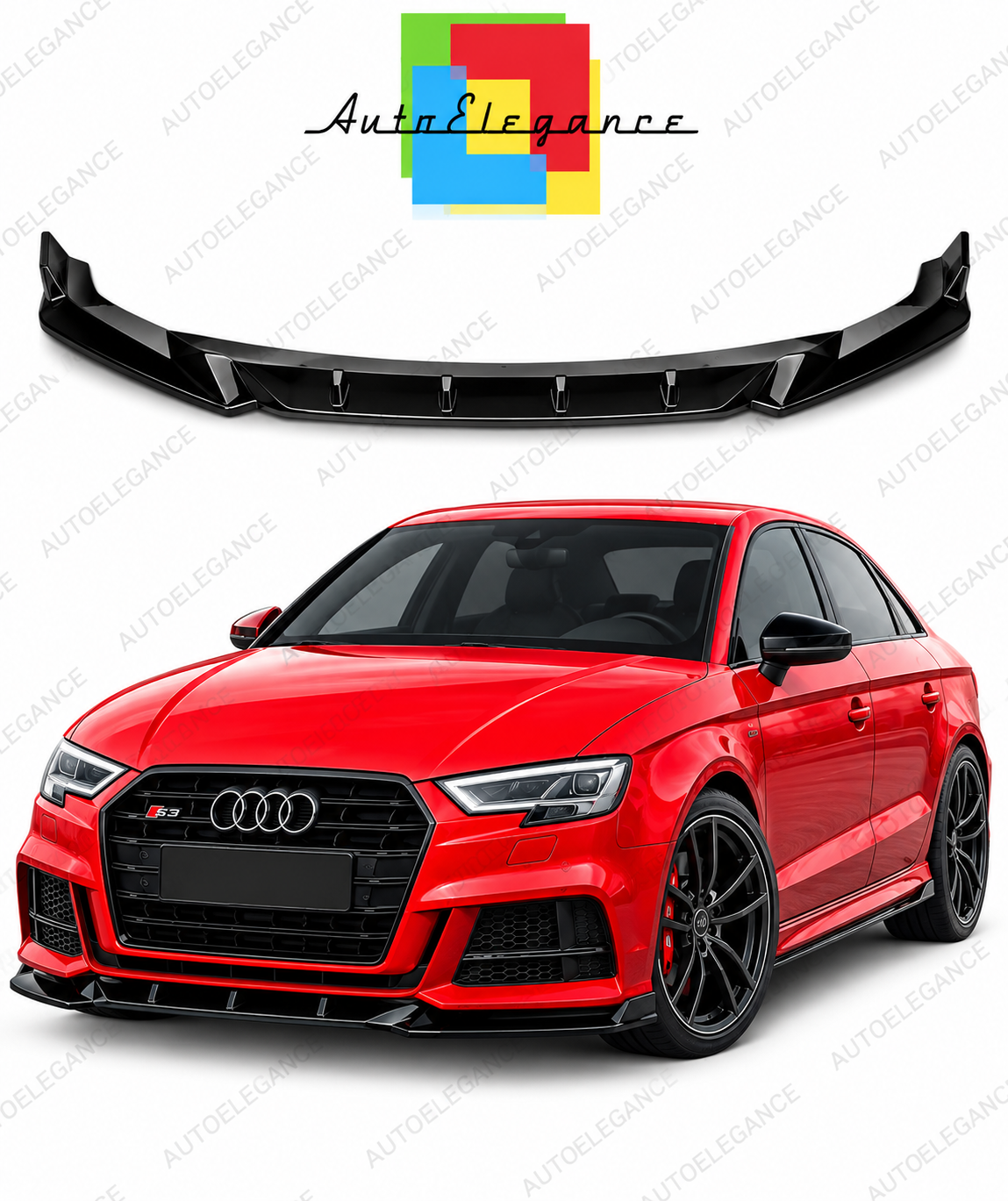 👉Splitter anteriore adatto per Audi S3/A3 S-Line 8V Facelift (2016-2019)👈