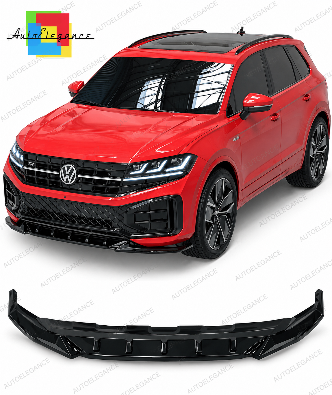 👉Splitter anteriore adatto per VW Facelift R-Line (2024+)👈