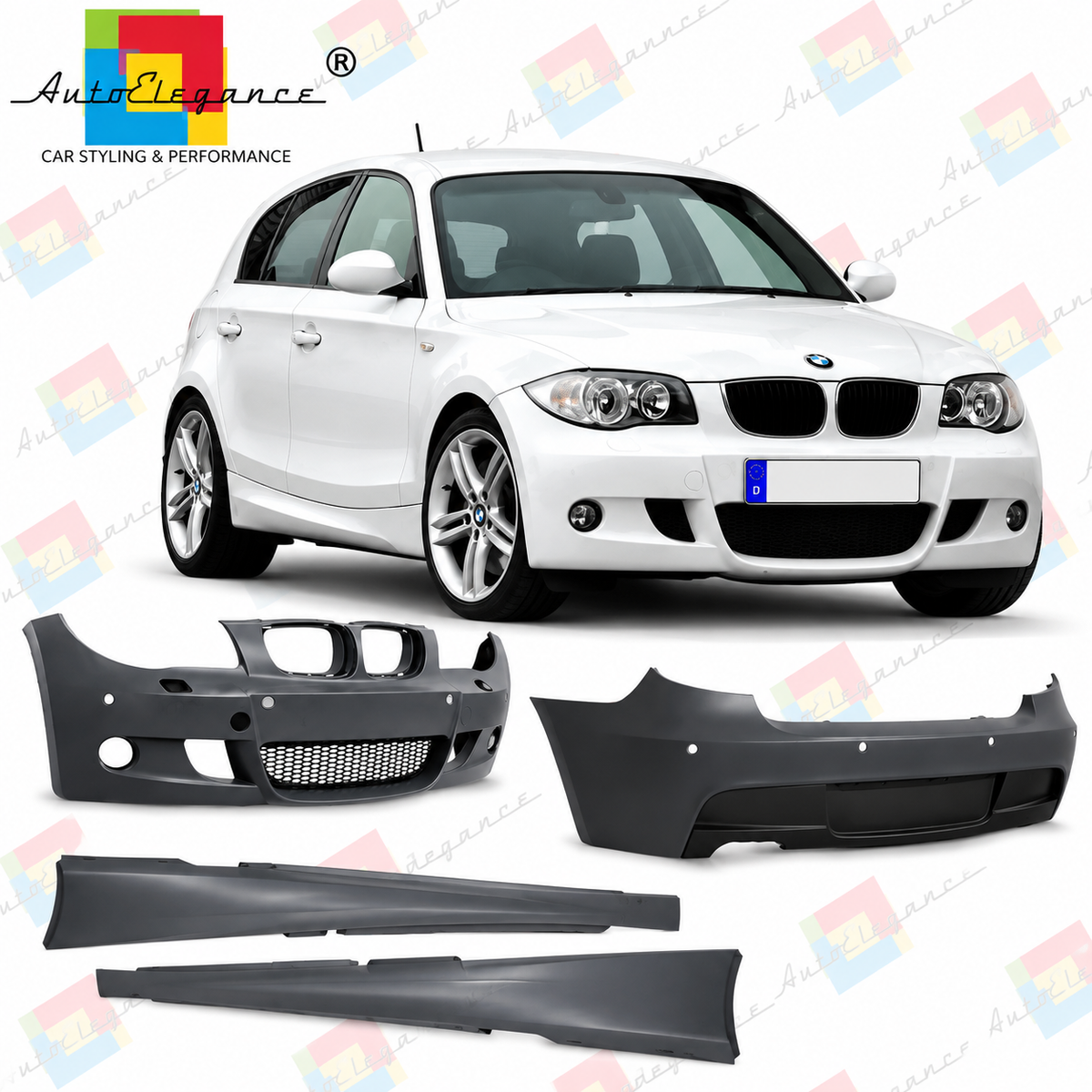 💕BODYKIT ADATTO  PER  BMW 1 E87 04-11 LOOK M PDC💕