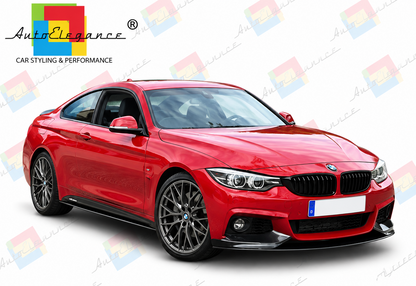 💕SPLITTER ADATTO  PER  BMW 4 F32 F33 F36 LOOK M PERFORMANCE NERO LUCIDO💕