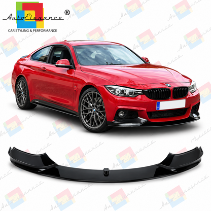 💕SPLITTER ADATTO  PER  BMW 4 F32 F33 F36 LOOK M PERFORMANCE NERO LUCIDO💕